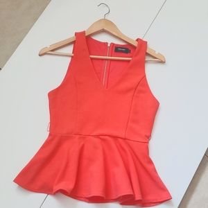 Cute Peach🌺frill top from Valley Girl. Size S